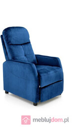 Fotel relaksacyjny FELIPE 2 Velvet Halmar Granatowy