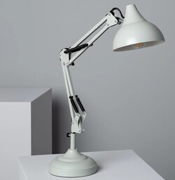 Lampka biurkowa Flexo metalowa pastelowa zielona