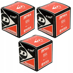 Piłka Do Squasha Squash Dunlop Progress 3 Sztuki