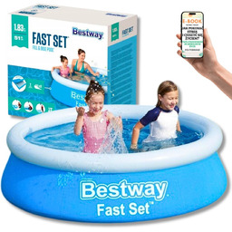 BEZPIECZNY BASEN DLA DZIECI BESTWAY Basen Rozporowy 183x51