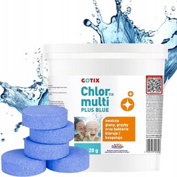 5kg Chlor Do Basenu tabletki multifunkcyjne Niebieskie blue