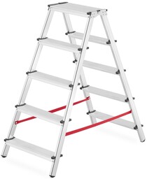Drabina domowa dwustronna 2x5 stopnie HIGHER - 3,10