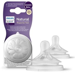 AVENT Smoczek na butelkę NATURAL RESPONSE 6m+ 5-przepływowy
