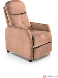 Fotel relaksacyjny FELIPE 2 Velvet Halmar Beżowy