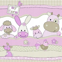Tapeta Dzieci Owieczki Maluch Bord Bordiura 5m Róż