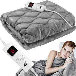 Duży Koc Elektryczny Grzejący Miękki Pilot 180x130 MALATEC