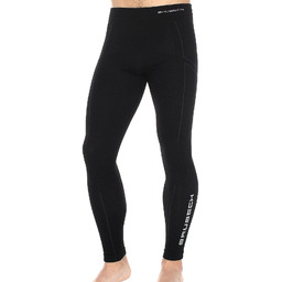 Męskie legginsy Brubeck Extreme Wool LE1112 czarne
