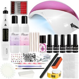 Zestaw do Hybryd Robienia Paznokci Manicure Pedicure Startowy
