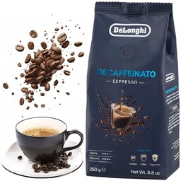Kawa Ziarnista Bezkofeinowa Aromatyczna Mieszana Delonghi Decaffeinato 250G