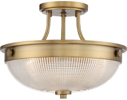 Quoizel Plafon Mantle QZ/MANTLE/SF WS mosiężna oprawa