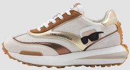 KARL LAGERFELD Beżowe sneakersy damskie ZONE Karl NFT