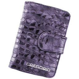Portfel Damski Skóra Naturalna GREGORIO Średni Z Suwakiem
