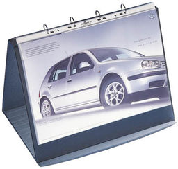 Flipchart stołowy A3 poziomy DURASTAR 10 kieszeni bazaltowy