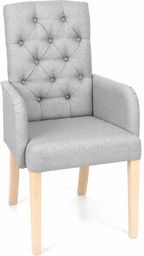 Fotel Astoria Chesterfield, z pikowaniem, tapicerowany, do biurka,