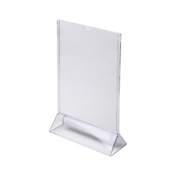 Stojak informacyjny typu T A6 pionowo plexi odlewany