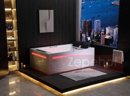 Wanna z hydromasażem EB-D873 LEWA prostokątna 185cmx120cmx65cm 2