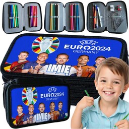 PIÓRNIK SZKOLNY TRZYKOMOROWY Z WYPOSAŻENIEM DO SZKOŁY EURO