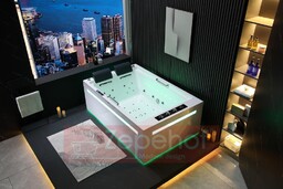 Wanna z hydromasażem EB-D873 PRAWA prostokątna 185cmx120cmx65cm 2