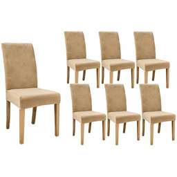 Pokrowce Na Krzesła 6SZT Welurowe Welur Uniwersalny Elastyczny