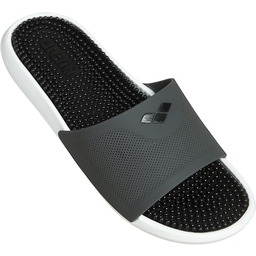 Arena Kobiety 003789 Klapki Kąpielowe, Czarny/Szary/Biały, 36 EU