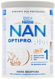 NAN OPTIpro Plus 1 Mleko początkowe dla niemowląt