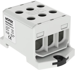 Złączka szynowa 1,5-50mm2 szara 6otwor AL/CU 1000V TH35