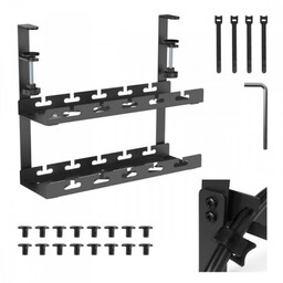 Maclean Organizer podbiurkowy na kable MC-104 B