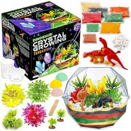 Zestaw Hodowla Kryształów Dinozaury Terrarium Mały Chemik Diy