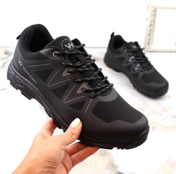 Buty trekkingowe sportowe softshell czarne Vanhorn