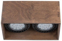 Spot sufitowy DALE II 24cm 2xGU10 ES111 brązowy
