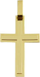 Złoty Krzyżyk Duży Gładki pr 585