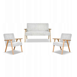 Zestaw mebli PRL retro SOLER sofa fotele Family