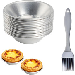 Zestaw aluminiowych foremek do tartaletek 12 sztuk foremki