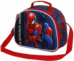 Spiderman Speed-Torba na Lunch 3D, Czerwona, 25,5 x