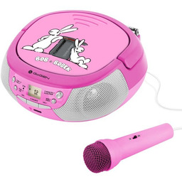 GoGen BOOMBOX Z MIKROFONEM 8590393405428 RÓŻ KRÓLIKI