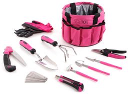 Sixtol Zestaw narzędzi ogrodniczych Garden pink, 10 elem.