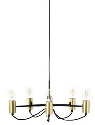 Lindby - Prospa 5 Żyrandol Black/Brass