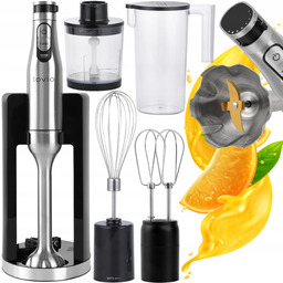 Blender Ręczny Malakser wielofunkcyjny Mikser Mocny Tytanowe Ostrza