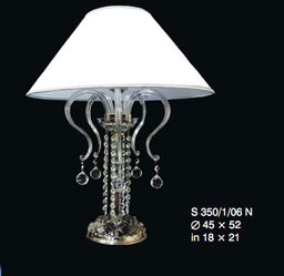 Lampa stołowa (biurkowa) z kryształkami