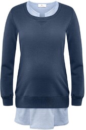 Damska tunika ciążowa niebieska Bellybutton Maternity, r.M