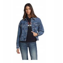 Guess Kurtka Jeansowa Damska Gj Oversize Trucker Niebieska