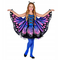 Strój Motylek Fioletowy Dziewczynka Motyl 158