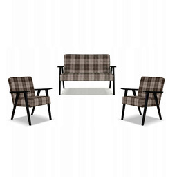 Zestaw mebli PRL retro SOLER sofa fotele Family
