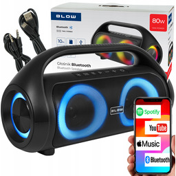 Głośnik Bluetooth Przenośny Bezprzewodowy Wodoodporny IPX5 Radio Fm