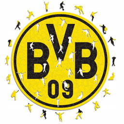 Borussia Dortmund Bvb 09 Drewniane Puzzle Rozmiar M