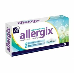 Allergix calcium + kwercetyna + cynk, 10 tabletek