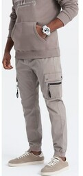 Męskie spodnie JOGGERY z zapinanymi kieszeniami cargo -