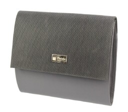 Elegancka Torebka/Kopertówka Torebka Wizytowa PolskaGalanteria WZÓR 3 SZARY