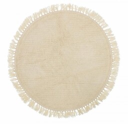Bloomingville LENEA Dywan Wełniany 110 cm / Kremowy