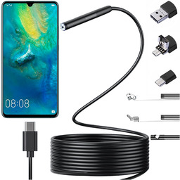 Kamera inspekcyjna endoskopowa micro USB + USB-C +